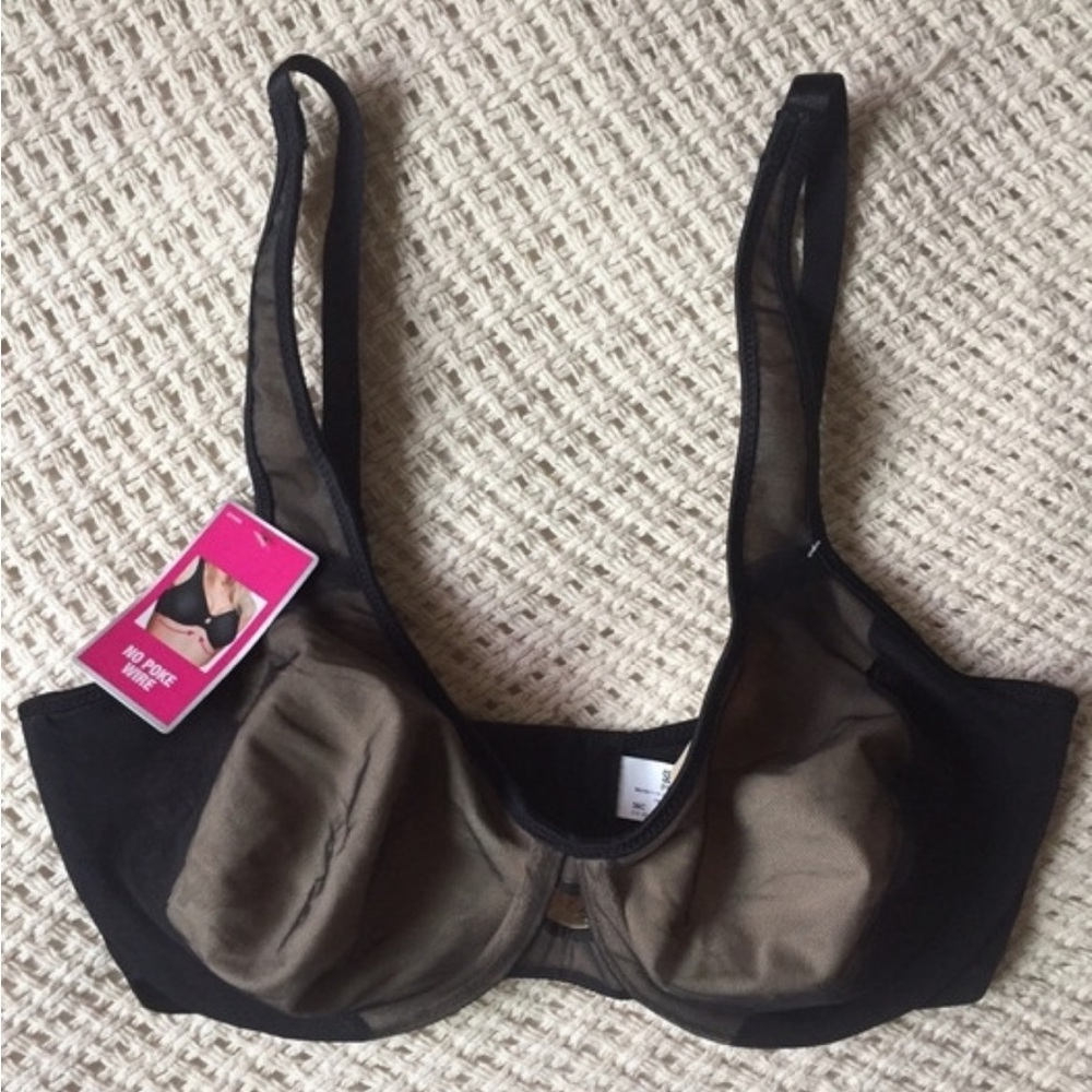 Maidenform Black and Olive Underwire Bra